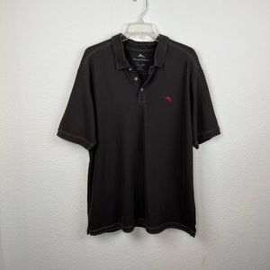 Tommy Bahama Supima Cotton Polo Shirt Men's Size XL Extra Large Brown